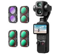 WalkingWay Kit de 4 Filtres Créatifs pour Pocket 4 Pro avec CPL et Effets | Pour les scènes de nuit et les effets lumineux, étoiles marquées, hautes lumières douces et rendu naturel.