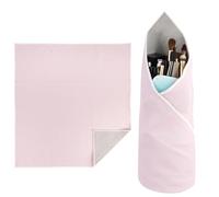 WalkingWay Sac Cosmétique Magique Enveloppe Protectrice Autocollante Anti-poussière, Résistante aux Rayures, Douce & Modifiable, Idéale pour Envelopper des Cosmétiques(35cm, Rose)