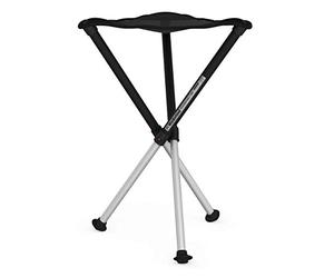 Walkstool - Modèle Comfort - Noir et Gris - Tabouret Pliant 3 Pieds en Aluminium - Hauteur d'Assise 65 cm - Tabouret Pliable - Charge maximale 250 kg - Fabriqué en Suède