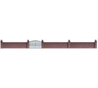 Busch – Mur de pierres et portail 6014 – Portail en fer forgé – Échelle HO 1:87