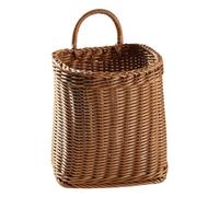 Wall Basket Decor - Bread Storage Ornament, Artificial Rattan Woven Basket, Rustic Hanging Walls Decoration, Farmhouse Style Wall Organizer, Multi Purpose Display | Decorative Baskets For Kitchen