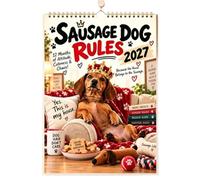 Wall Calendar | 12 Month Dachshund Theme Appointment Organizer 2027 | Wall Calendar | 12 Month Dachshund Theme Appointment Organizer | 2027 Family Calendar | for Home Kitchen Dormitory Apartment