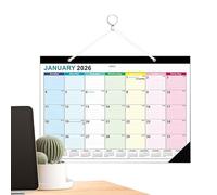 Wall Calendar - 2026 2027 Monthly Planner, Large Schedule Calendar | January 2026 To June 2027 Organizer, Marked Holiday Reminder Pages, User Friendly Family Planning Supplies, For Home Office