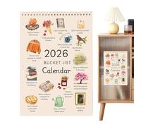 Wall Calendar 2026, Monthly Planner Home, Desk Calendar with Thick Paper, Planner Calendars for Deadlines Notes, Office & School Supplies, Organizational Calendars for Kitchen Living Room Dorm Office