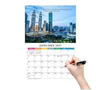 Wall Calendar 2027-2028 - 13 Month A4 Daily Planner | Spiral Bound Schedule | Jan 2027 To Jan 2028 Range, Ample Writing Space, Paper Material, Hanging Loop, For Home Office, School & Work