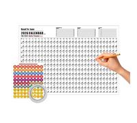Wall Calendar - Year Planner, Wall Poster Agenda Management for Academic Planning, Educational Aid with Large Format, Information Display for Classroom Learning, Event Tracking Organization