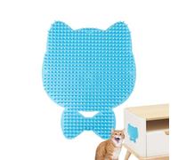 Wall Cat Scratcher - Cat SelfGroomer | Cat Wall Scratcher Wall Corner Scratcher Comb | The Wall Cat SelfGroomer | 17,5 x 14 cm Space Saving Massager Brush For Indoor Cats Puppy (Bleue)