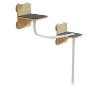 Wall Cat Shelves, Stable Safe Cat Perch Furniture Set, Natural Scratching Tower Stairs Toys for Perch Window Indoor Outdoor Home Play Door