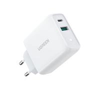 - Wall Charger (60468) - USB-A, QC 3.0, Type-C, PD, 36W, 3A - White