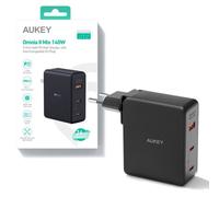 Wall Charger Aukey Pa-B7o Omnia Ii Gan 2xusb-C 1xusb-A Pd 3.1 Pps 140