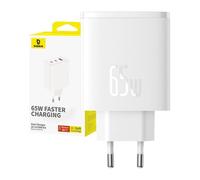Wall Charger Baseus Os-Cube Pro 2xusb-C Usb, 65w (White)
