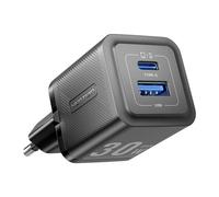 Wall Charger, Vention, Feqb0-Eu, Usb-C, Usb- A, 30w/30w, Gan (Black)