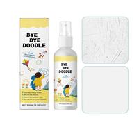 Wall Cleaner Spray, 100ml Fast Acting Gentle Painted Wall Cleaning Solution, Instant Stain Remover for Pencil Crayon Marks, Multi Home Office School Classroom Bedroom Use