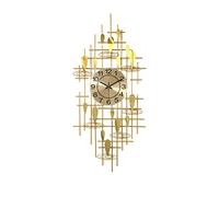 Wall Clock American Clock Decoration Clock Living Room Dining Room Wall Table Atmosphere Personality Household Art Wall Clock (Color : A Size : 20 inches Or More)