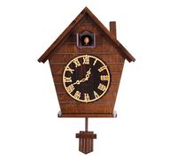 Wall Clock，Battery Operated Wall Clock，Cuckoo Clock, Antique Wooden Traditional Pendulum Clock, Retro Wall Clock Living Room Bedroom Home Decorative Gifts,D