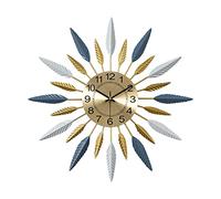 Wall Clock，Battery Operated Wall Clock，Large Wall Clock 3D Metal Non-Ticking Silent Clock with Arabic Numerals, Suitable for Living Room Home Kitchen Decoration