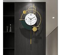 Wall Clock，Battery Operated Wall Clock，Wall Clock for Living Room Decor, Modern Minimalist Metal Art Wall Clock, Silent and Non-Ticking, Suitable for Bedroom, O