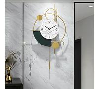Wall Clock，Battery Operated Wall Clock，Wall Clock for Living Room Decor, Modern Minimalist Metal Art Wall Clock, Silent and Non-Ticking, Suitable for Bedroom, O