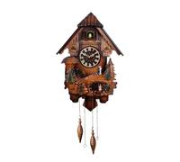 Wall Clock，Battery Operated Wall Clock，Wooden Cuckoo Clock with Bird Chirping & Dancing & Music, Wall Clock Battery Operated, Vintage Pendulum Clock for Home De