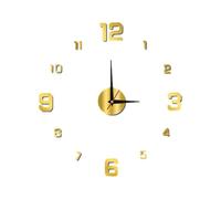 Wall Clock Frameless - Large Numeral Sticker Design, Silent Decorative Accent, Minimalist Bedroom Living Room Display, Creativee Kitchen Office Wall Ornament | Modern Artistic DIYs Feature, Uniquee