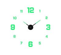 Wall Clock Frameless - Large Numeral Sticker Design, Silent Decorative Accent, Minimalist Bedroom Living Room Display, Creativee Kitchen Office Wall Ornament | Modern Artistic DIYs Feature, Uniquee