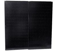Wall Control 30-P-3232B Lot de 2 panneaux perforés en métal noir 81,3 cm de haut x 40,6 cm de large