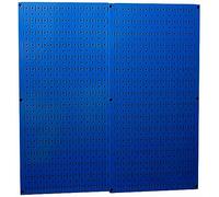 Wall Control 30-P-3232BU - Lot de panneaux perforés en métal, bleu
