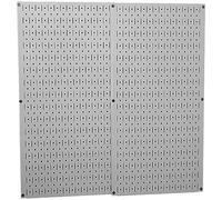 Wall Control 30-P-3232G - Lot de panneaux perforés en métal, gris