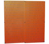 Wall Control 30-P-3232OR Lot de panneaux perforés en métal Orange