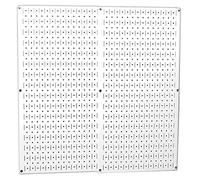 Wall Control 30-P-3232W Lot de panneaux perforés en métal blanc