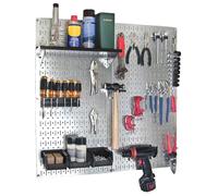 Wall Control 30-WGL-200GVB Organiseur à outils en acier galvanisé galvanisé Noir