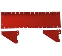 Wall Control ASM-SH-1604 R Panneau perforé de 10,2 cm de Profondeur pour étagère Uniquement, Rouge
