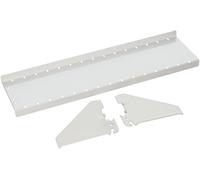 Wall Control ASM-SH-1604 W Étagère de Panneau perforé de 10,2 cm de Profondeur pour Panneau perforé Uniquement, Blanc