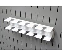 Wall Control ASM-SL-008W Support porte-outils en métal pour panneau perforé uniquement Blanc