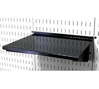 Wall Control Étagère de Panneau perforé de 30 cm de Profondeur pour Panneau perforé et Planche à Outils à Fente Noir