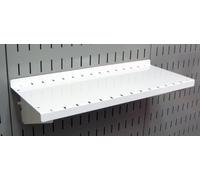 Wall Control Étagère en Panneau perforé de 15,2 cm de Profondeur - Panneau perforé et Panneau à Outils à Fente - Blanc