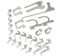 Wall Control KT-200-DLX B Ensemble de crochets à insérer dans panneau de rangement Deluxe, KT-200-DLX W