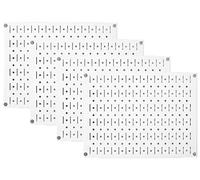 Wall Control Lot de 4 Panneaux perforés modulaires en métal - Quatre Panneaux perforés de 30,5 cm de Haut x 40,6 cm de Large - Facile à Installer (Blanc)