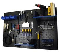 Wall Control Pegboard Kit de rangement pour outils Noir/bleu
