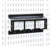 Wall Control Porte-outils électriques compact pour perceuse à percussion et batterie - Panneau perforé (noir)