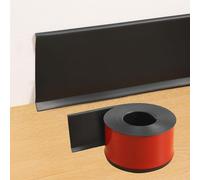 Wall Corner Edging Strip,Corner Trim Baseboard Molding Trim,Flexible Baseboard Molding Trim 4 Inch x 20 Feet Self-Adhesive Wall Base Peel and Stick Cove Base, Rubber Cove Flooring Base Outside Corner