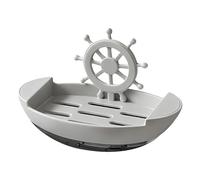 Wall Dish -14x7cm Shower Caddy | Soap Saver. Self Draining Soap Holder, No Drill Adhesive Waterproof SoapBox, Quick Dry Tray for Bathroom Kitchen RV College Dorms and Home