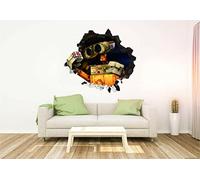 Wall-E Rubik's Cube wall decals stickers mural home decor for bedroom Art
