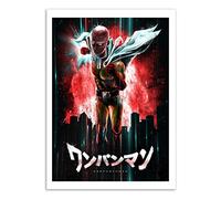 WALL EDITIONS Art-Poster - One Punch Man - Barrett Biggers - Format : 50 x 70 cm