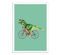 WALL EDITIONS Art-Poster - T-Rex Bike - Jonas Loose - Format : 50 x 70 cm
