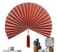 Wall Fan Decor - 100cm Bamboo Decorative Wall Fan | Hangable Folding Art Ornament, Decorative F́an with Tassel,for Home, Living Room, Over Bed, Dorm Room, Office, Hotel Ŕoom, Restaurant