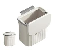 Wall Hanging Garbage Bin with Lid for Kitchen and Home Organisation | Kitchen Trash Can Two-Way Opening, Kitchen, Bathroom