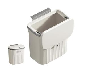Wall Hanging Garbage Bin with Lid for Kitchen and Home Organisation | Kitchen Trash Can Two-Way Opening, Kitchen, Bathroom