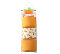 Wall Hanging Storage Bag - Wall Hanging Storage Bag | Fruit Print Waterproof Over the Door Closet Organizer - Hanging Pocket Organizer with Multi-Compartments for Bedroom Bathroom Kitchen