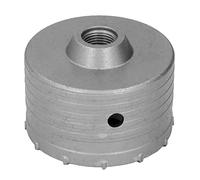 Wall Hole Saw 100mm, Carbide Hole Saw for Concrete Brick Stone, Fast Drilling with 130° Center Drill Tip, Wall Hole Cutter for Air Conditioner Installation and Masonry Work